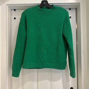 & Other Stories Mock Neck Green Sweater